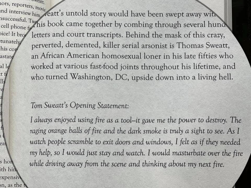 Page from Thomas Sweatt: Inside the Mind of D.C.'s Most Notorious Arsonist